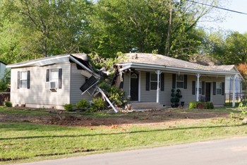 Storm Damage in Corona, California